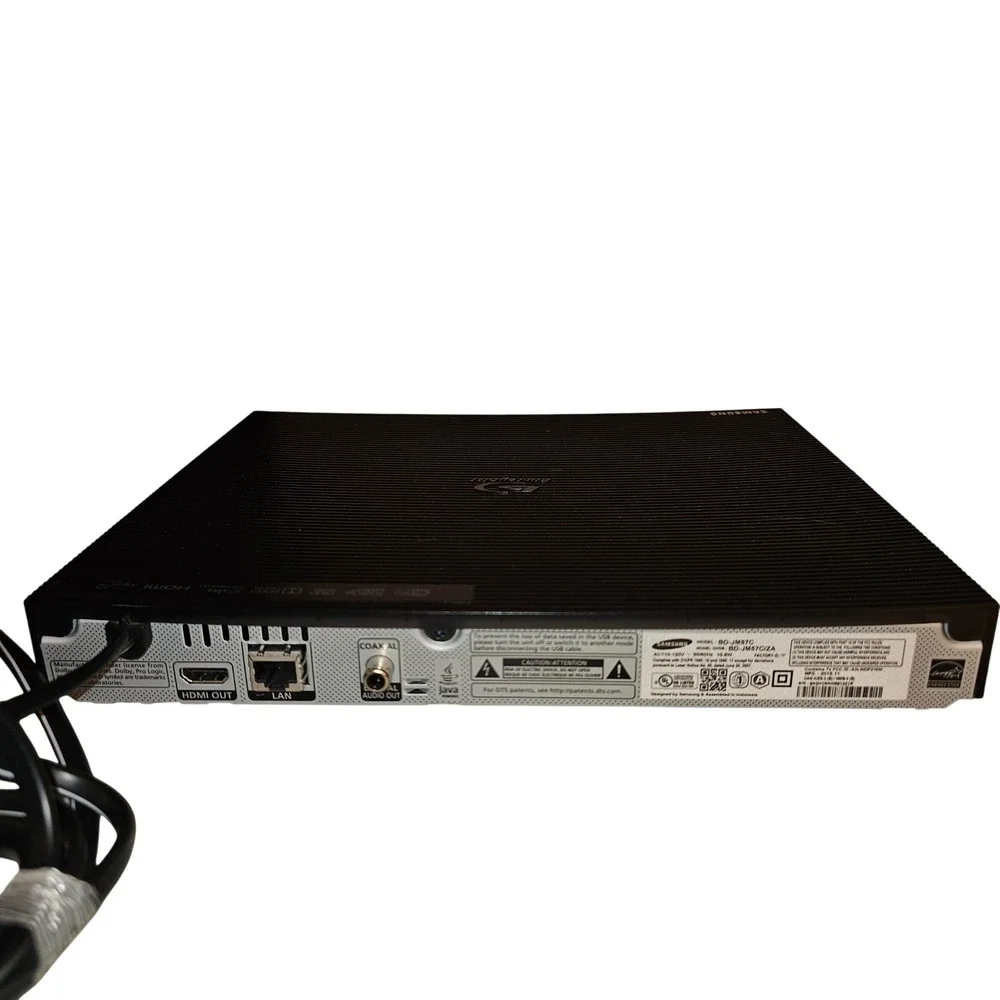 Samsung BD-JM57C Blu-ray Disc Player 1080p HD Wi-Fi Black BD-JM57C/ZA No Remote